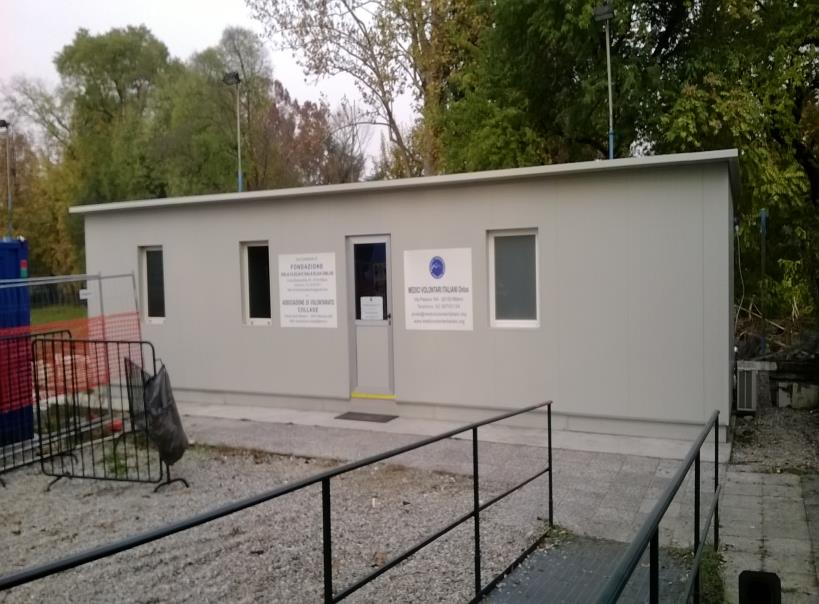 Container abitativo presso Pane Quotidiano